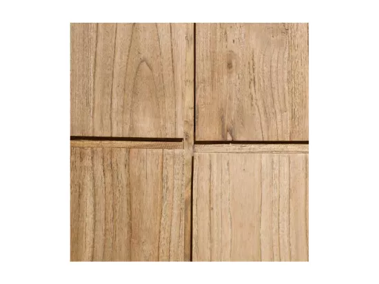 Vaisselier 4 portes en bois naturel - MIKTO