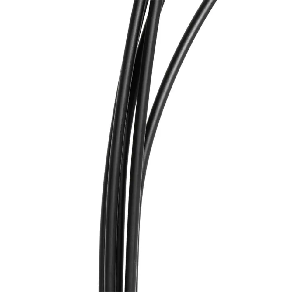 Qazqa vloerlampen sixties zwart geïntegreerde led