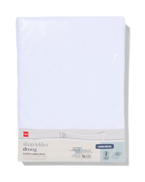 drap-housse enfant molleton imperméable 70x150 blanc