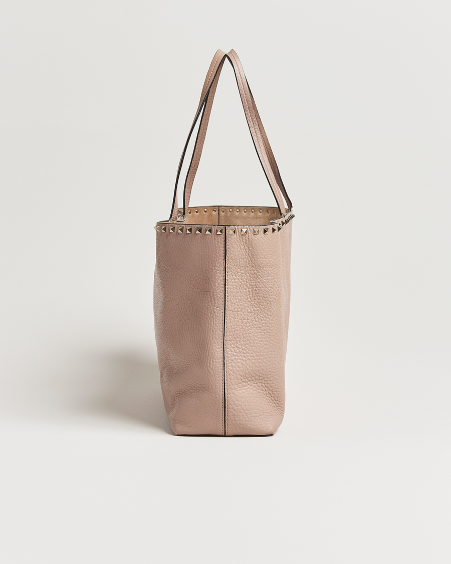Valentino Pre-Owned Medium Rockstud Tote Bag Poudre