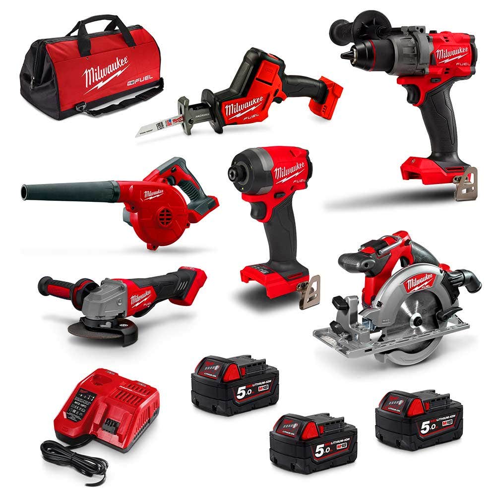 Kit combinado de 6 baterias Milwaukee 18V Fuel™ (3 x 5,0 Ah) - M18FPP6A3503B
