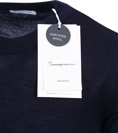 KnowledgeCotton Apparel Pullover Wol Navy 1080068 kopen
