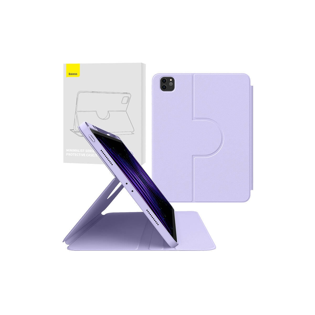 Baseus Minimalist Series IPad PRO 12.9 Magnetisk beskyttelsesveske (lilla)