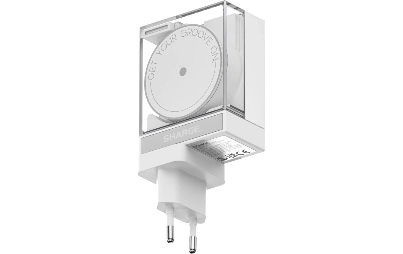 USB-Wandladegerät Retractable 65 WeissEinziehbares Kabel, klappbare Stecker, 65 W maximale Leistung