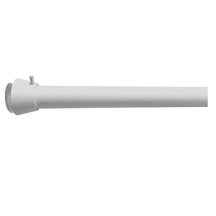 Tringle à rideau GoodHome extensible ⌀25/42mm Long.90/120cm blanc
