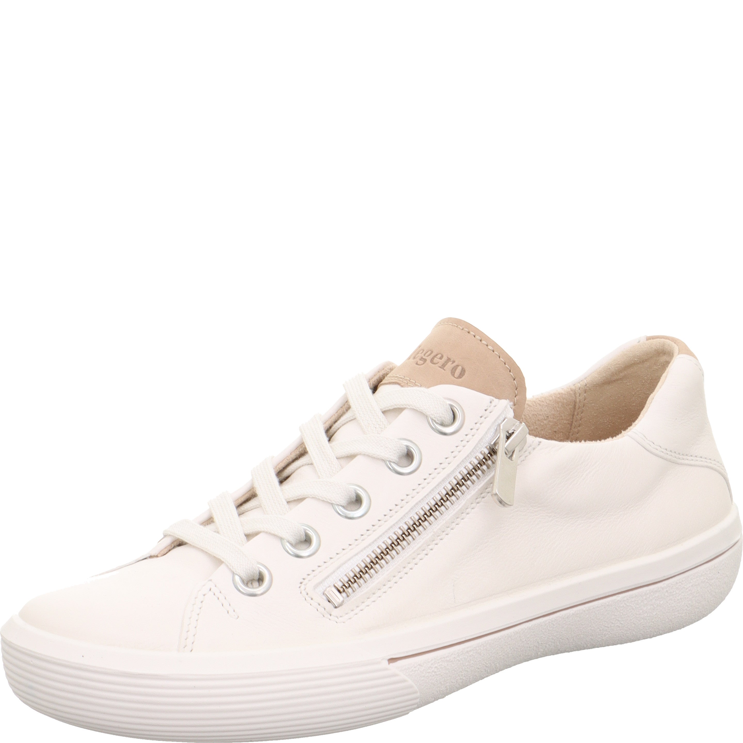 legero FRESH Damen  Sneaker low mit Schnürung - Farbe: Offwhite - Größe: 5