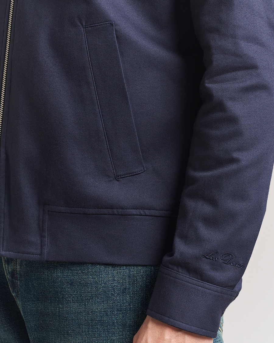 Les Deux Como Cotton Coach Jacket Navy