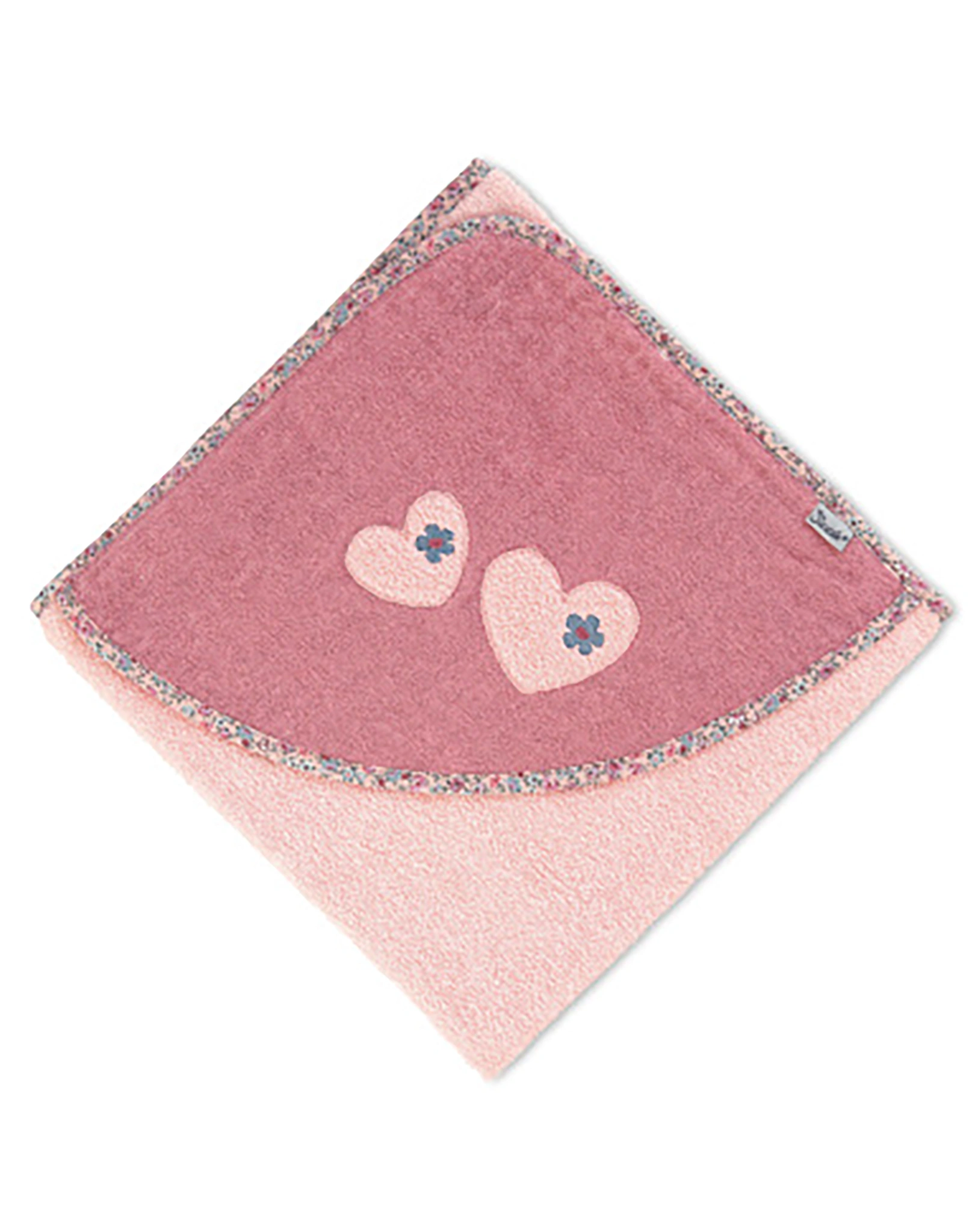 Kapuzenbadetuch MABEL MAUS (100x100) in rosa
