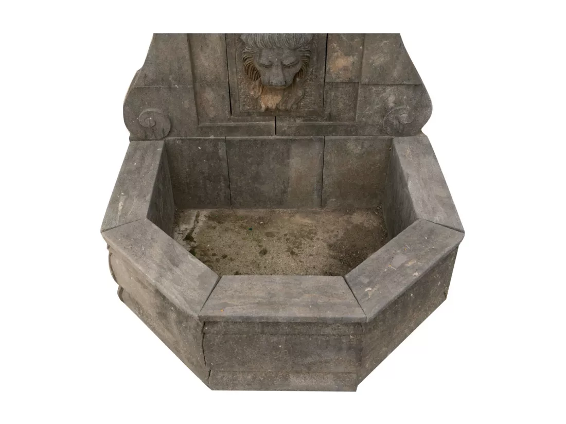BISCOTTINI Fontaine - Mur en Pierre - Décorative - Fontaine de Jardin - Extérieur - Fontaine Murale - Dosseret - Décoration Murale - Décoration de Jardin - 83x65x102cm