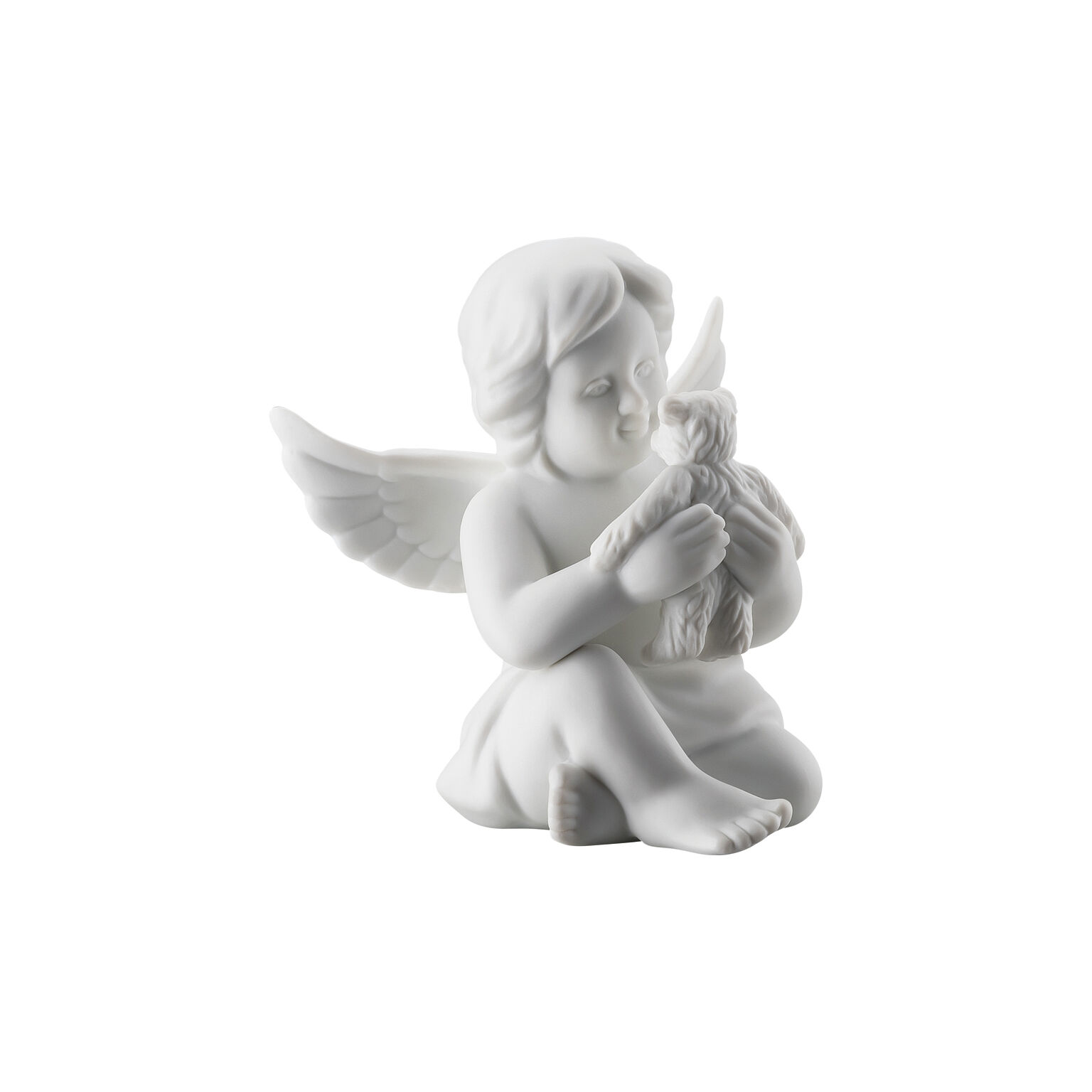 Angels Weiss matt Engel mit Teddybär
