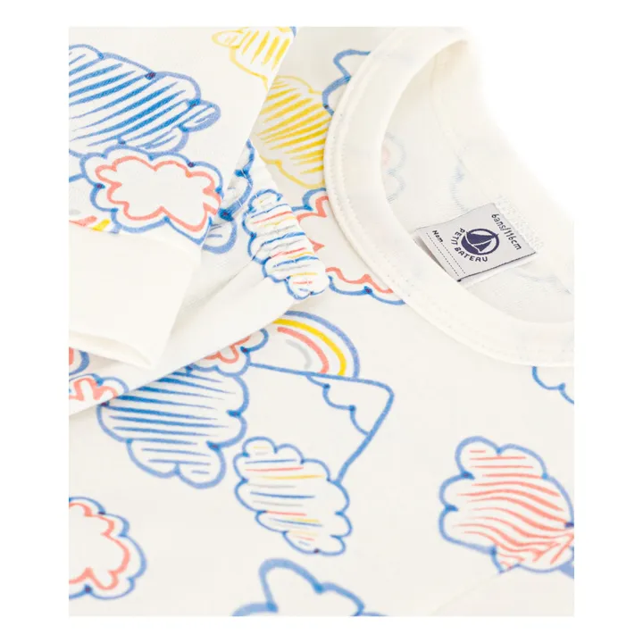 Petit Bateau Ensemble Pyjama Manière Nuages | Blanc