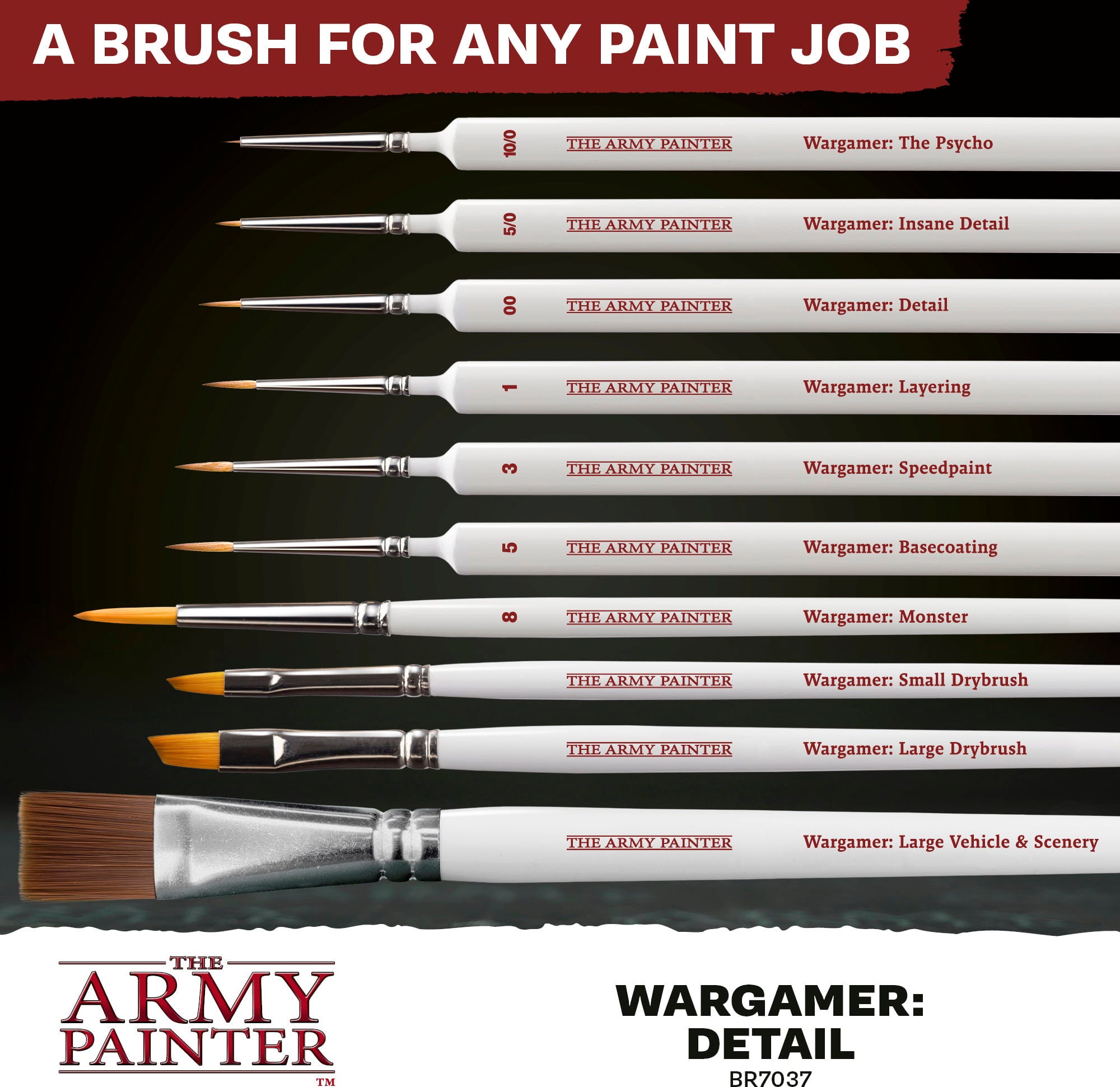 The Army Painter  Wargamer Brush, Monster    Dein Werkzeug für den Sieg auf dem Maltisch