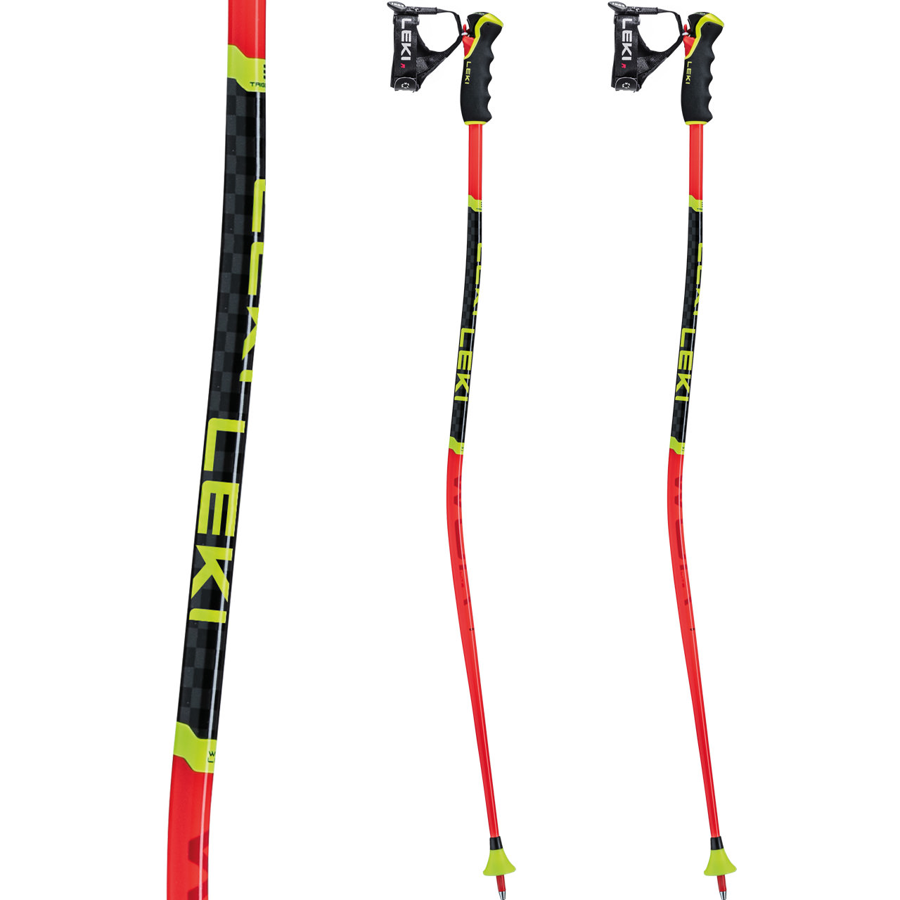 Leki WCR Lite GS 3D bright red/black/neonyellow | Leki Alpin Skistöcke | Leki | L | MARKEN | XSPO