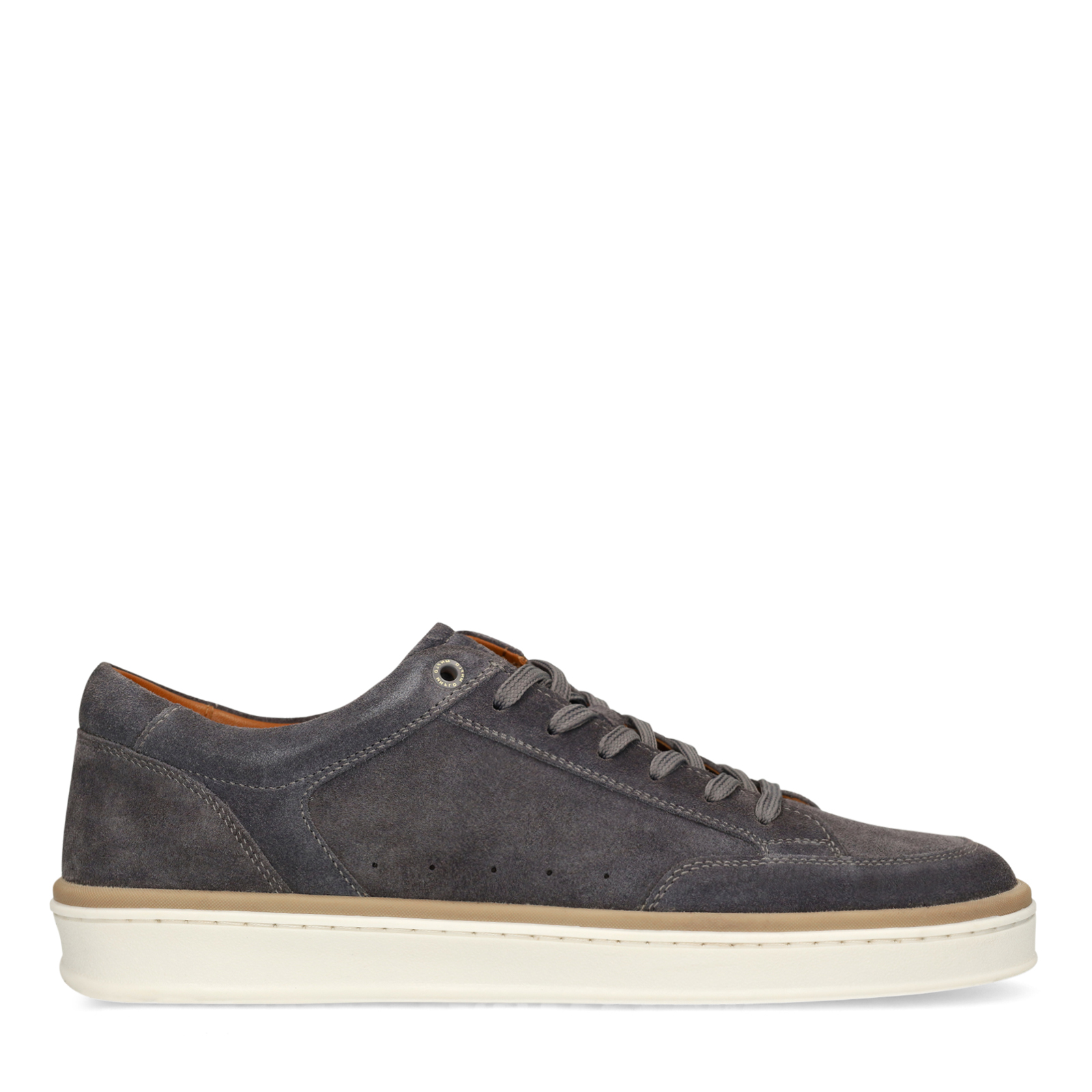 Grijze suède sneakers