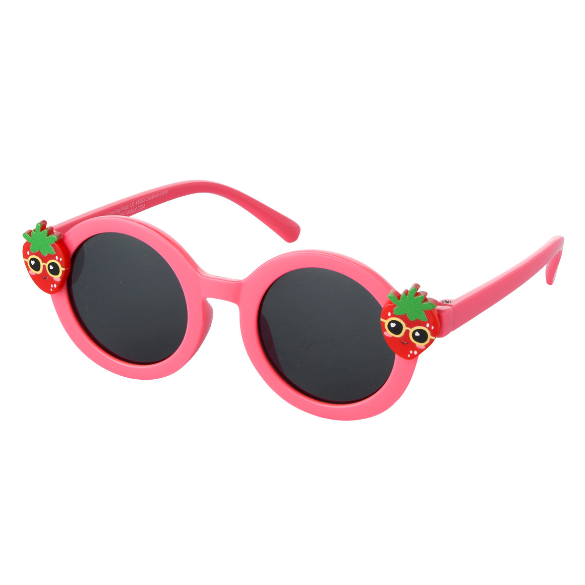 Famy Mädchen Sonnenbrille mit Erdbeer-Motiv pink