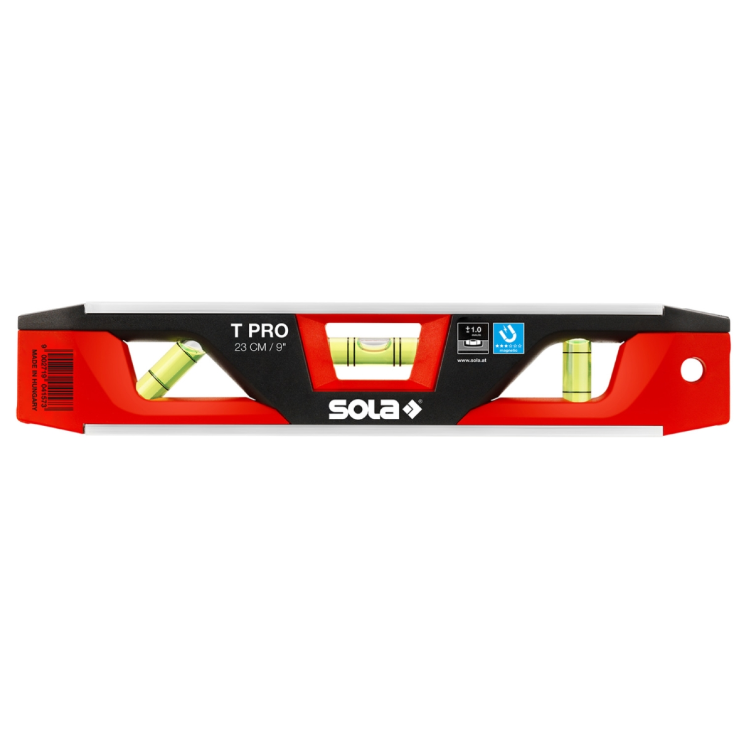 Sola 01430701 T Pro Aluminium-Kunststof Torpedo Waterpas - 230 mm