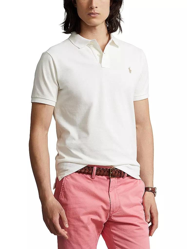 POLO RALPH LAUREN Poloshirt Slim Fit weiss