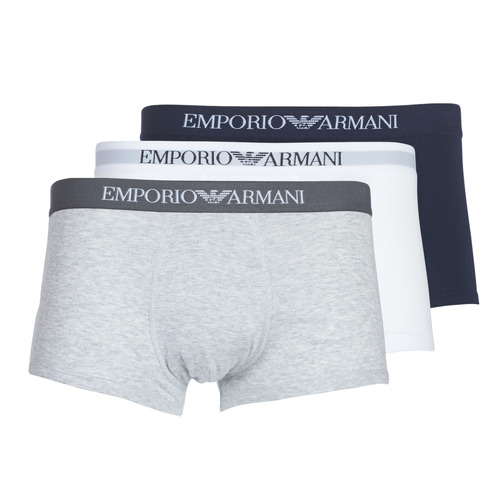 Emporio Armani - CC722-PACK DE 3 - Blanc / Gris / Marine