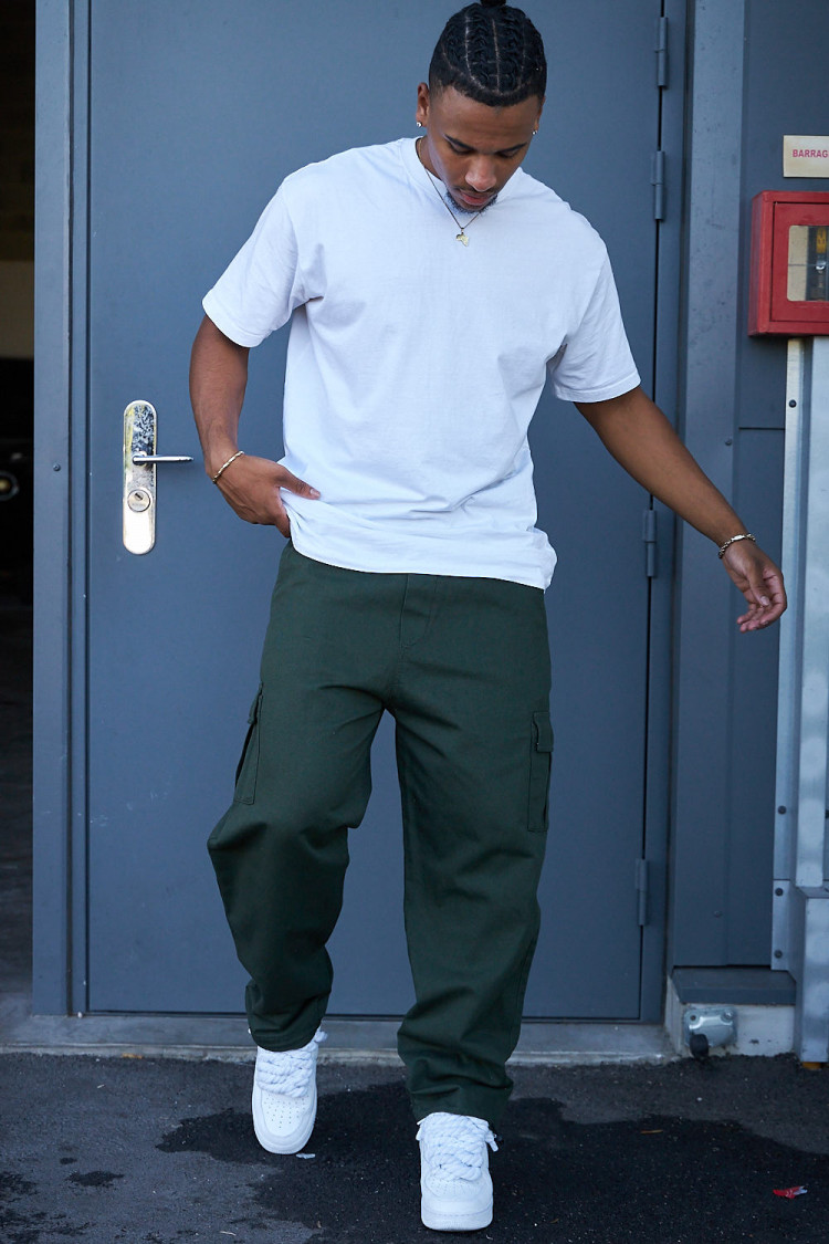 Pantalon cargo kaki