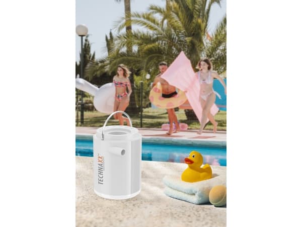 Technaxx TX-261, Gummibåt, 180 l/min, Batteri, 1360 mAh, 1,5 timer, 13,5 W