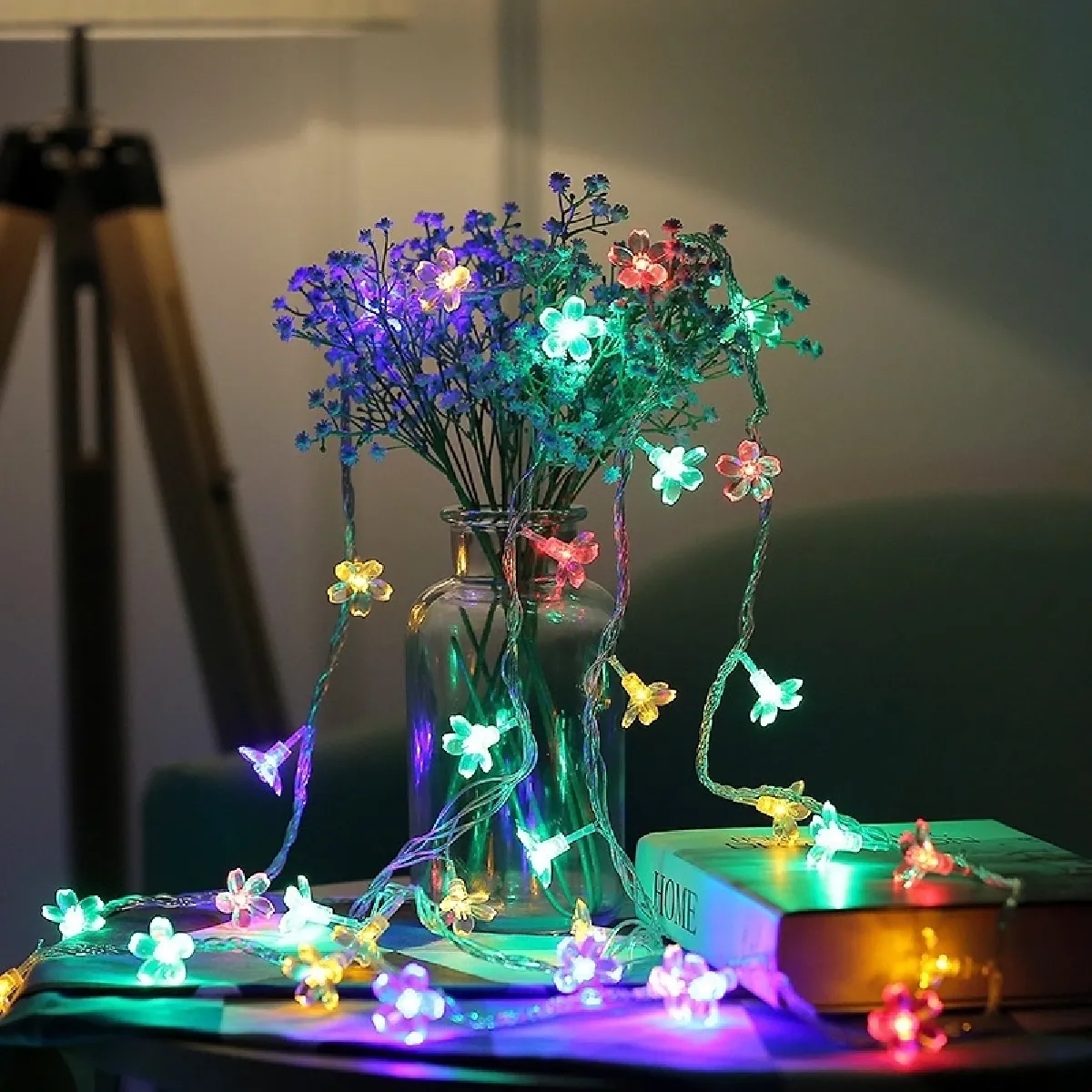 Wewoo Guirlande LED 5m fleurs cerisier - LED colorées
