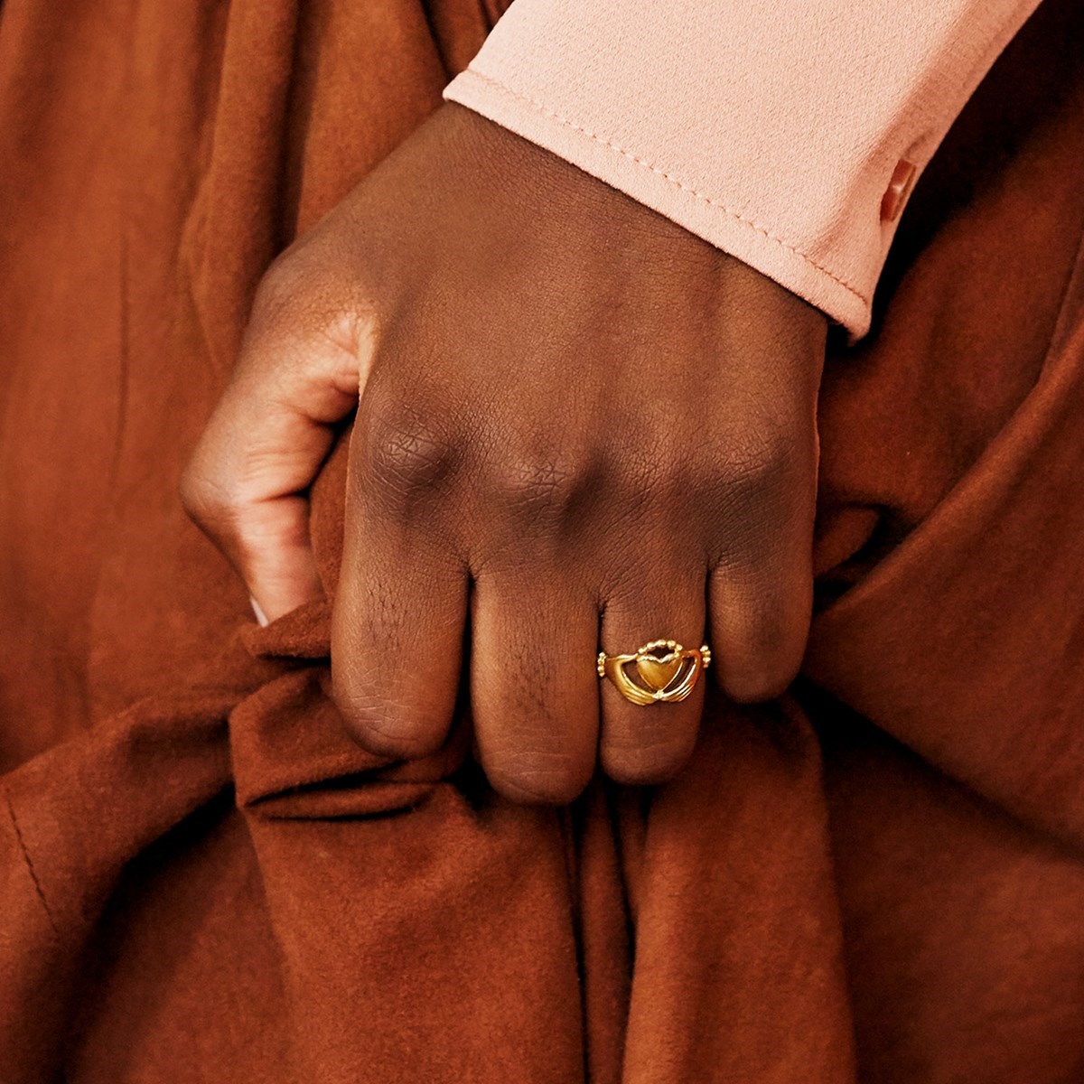Bague vermeil Claddagh