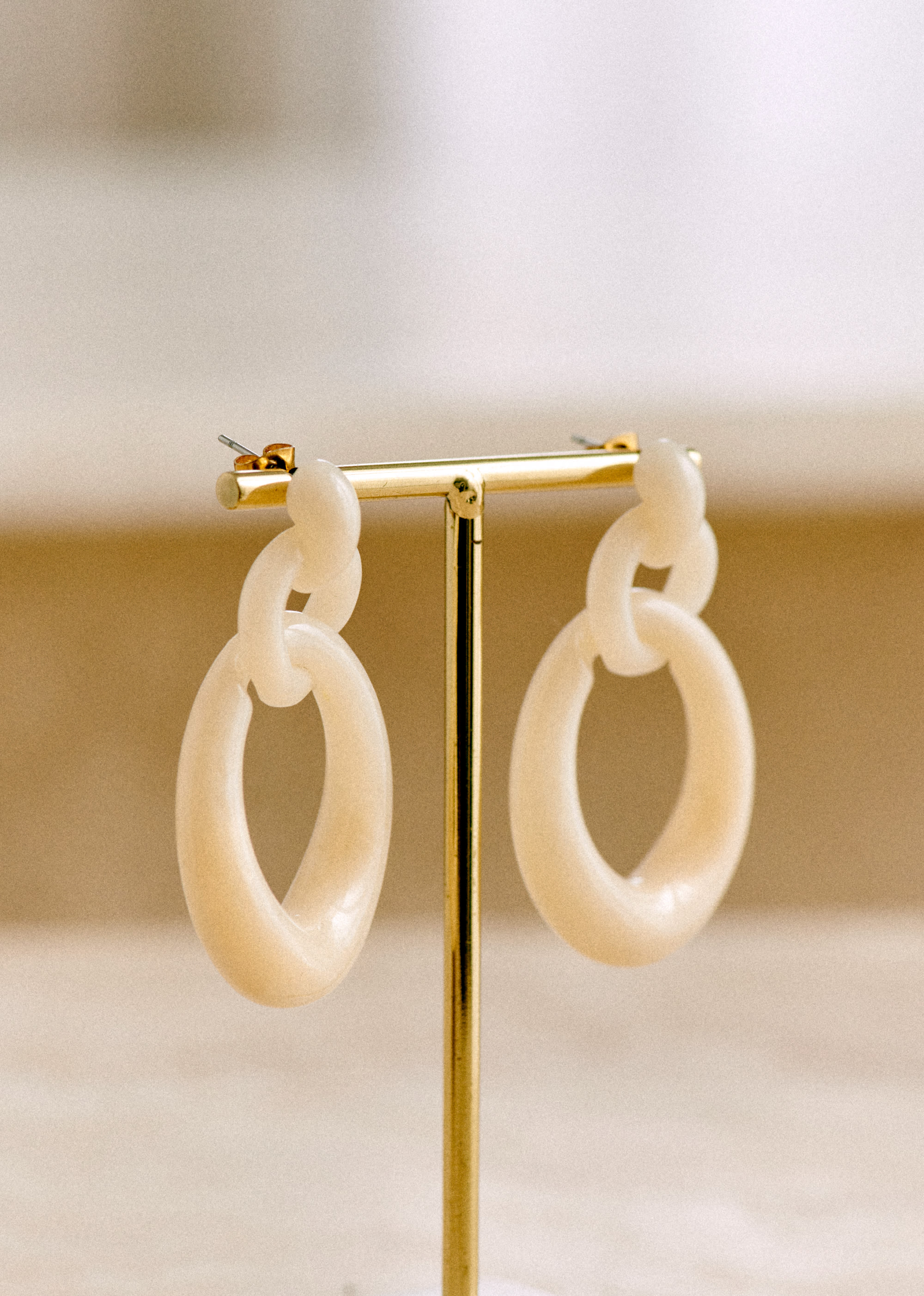 Boucles d'oreilles Selma - Écru - E-SHOP/BIJOUX Boucles d'Oreilles 5905796