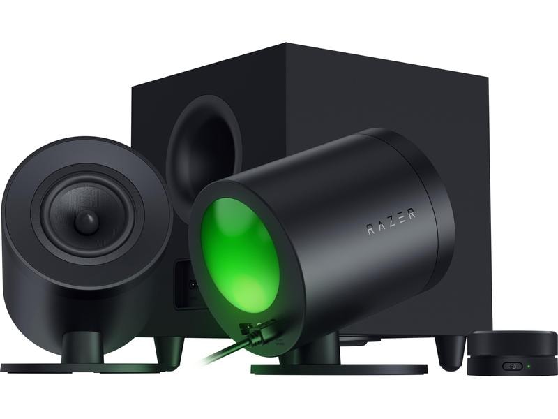 Razer PC-Lautsprecher Nommo V2 Pro 2.1-Lautsprecher-Set mit kabelloser Steuerung