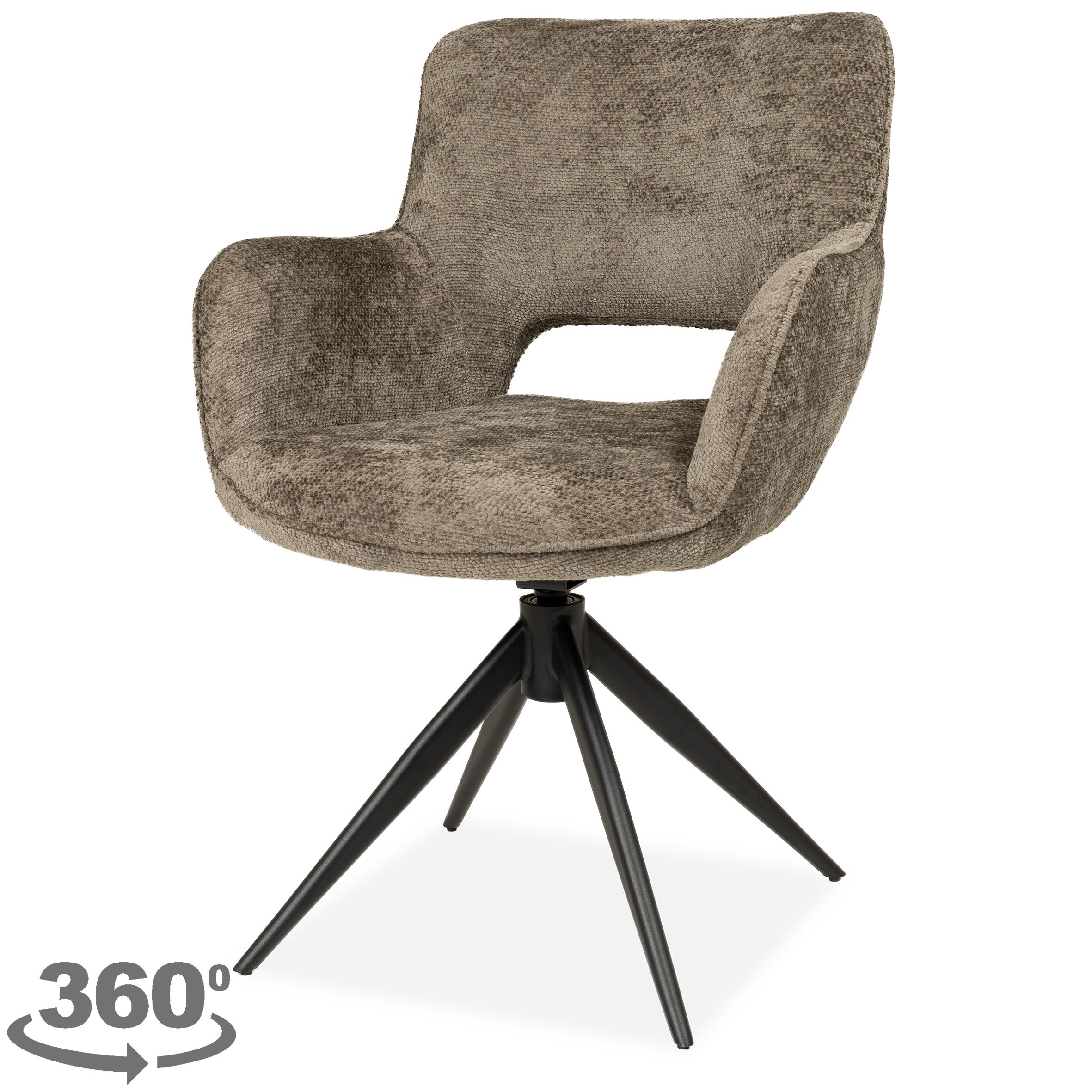 Eetstoel - Movie taupe Mona B57 x D66 x H87 cm