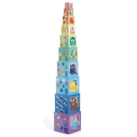 Djeco Stapelturm: Regenbogen