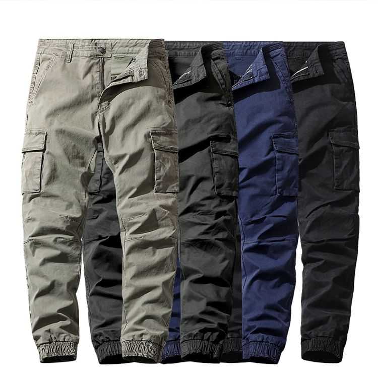 Lefitt - Mid Rise Plain Slim Fit Broek