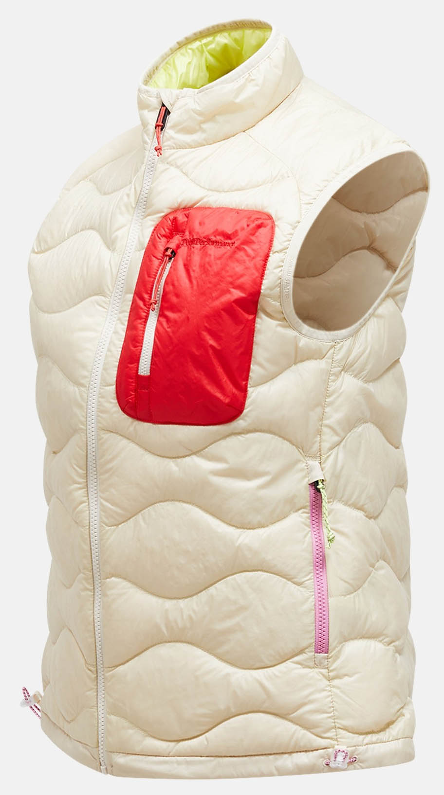 Helium Utility Down Vest Dame Sand Fog/Sunny Adventure