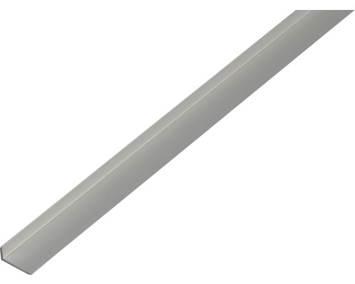 Aluminium hoekprofiel, zilver, 19x8x1,6 mm, 1 m
