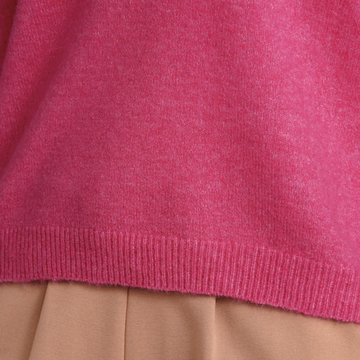 Jonas Nielsen Damen Strickpullover mit U-Boot-Ausschnitt pink