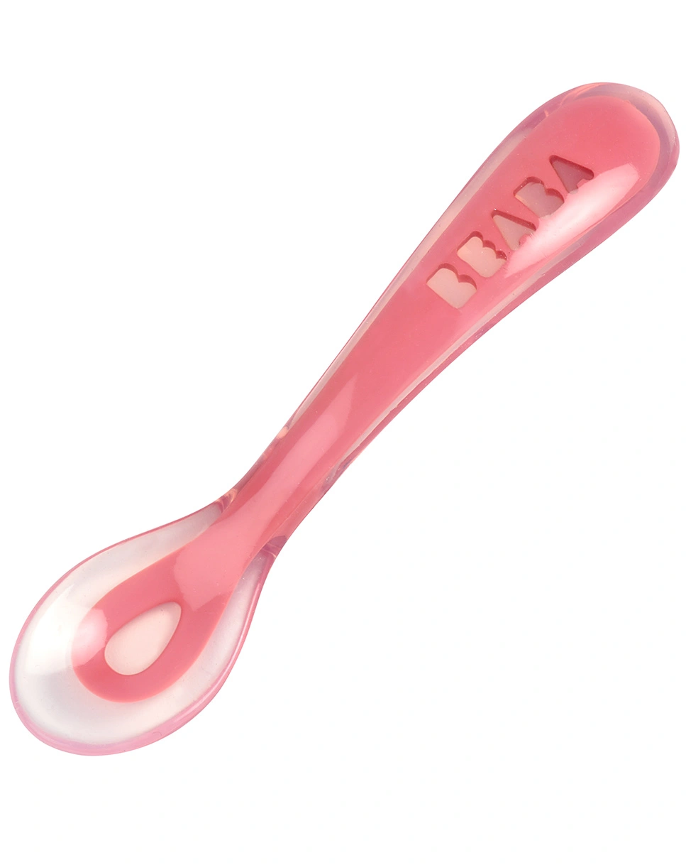 Silikon-Menüteller BIG MEAL mit Löffel in old pink