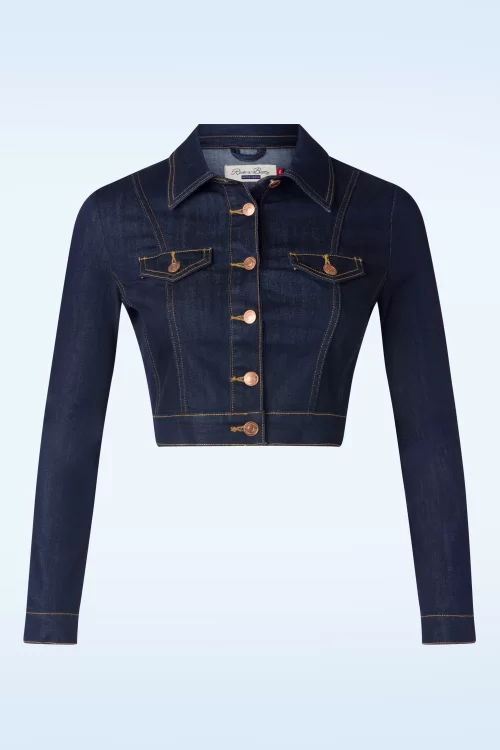 Rock-a-Booty Sadie jacket in donkerdenim