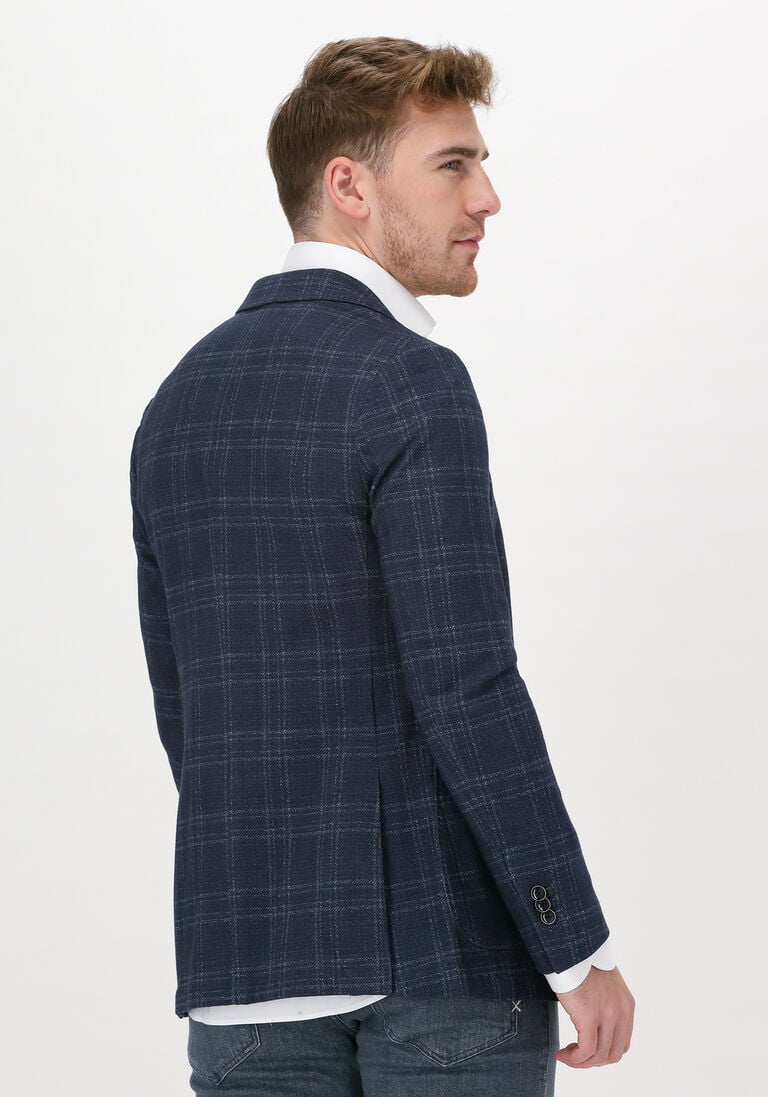PROFUOMO donkerblauwe profuomo colbert jacket knitted ch