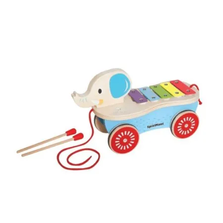 SpielMaus Nachziehelefant mit Xylophon
