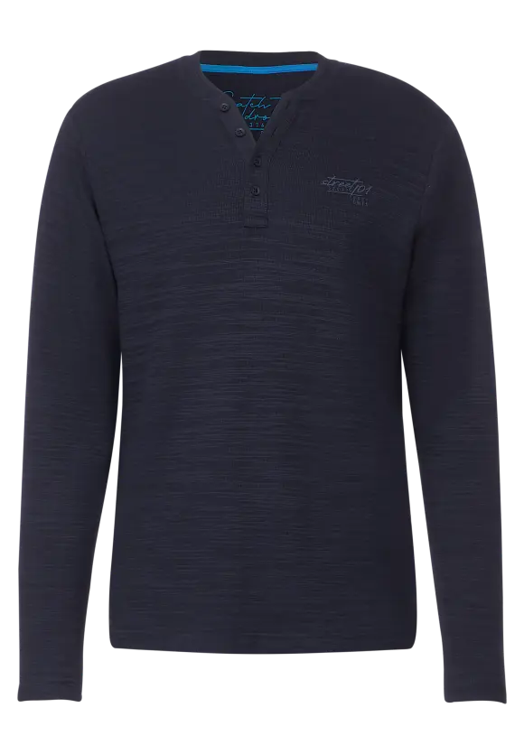Winterslub Langarmshirt - nightshadow blue