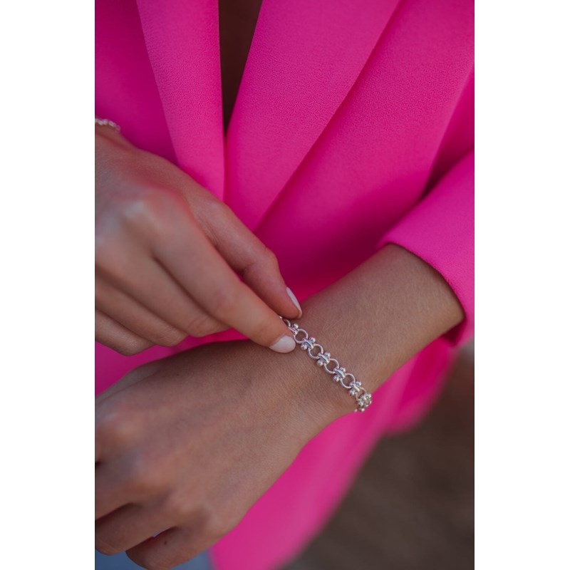 maxi bracelet plaqué argent - HÉBÉ