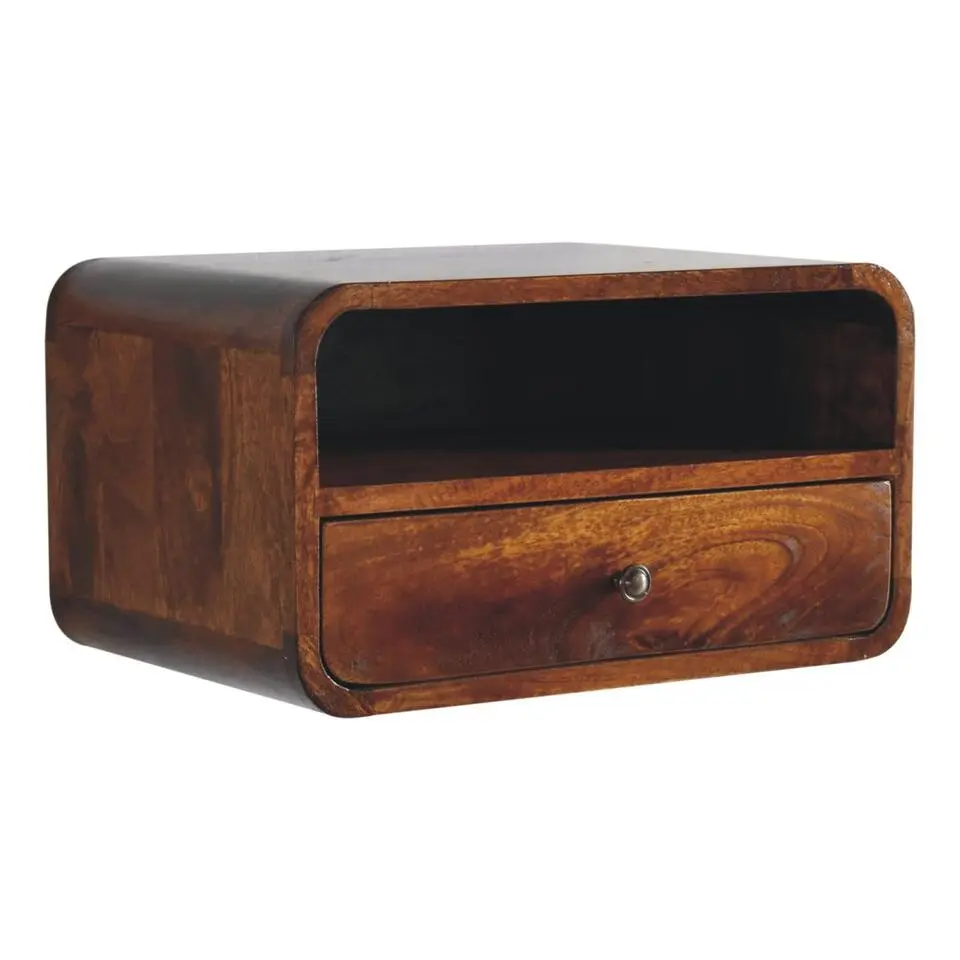 Massief Houten Vloeiende Eiken Sidetable
