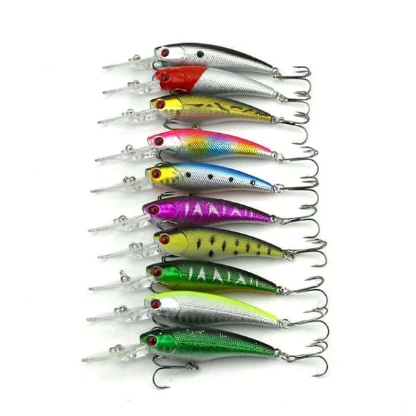 37-pack fiskesluk wobbler, Minnow mixed, Crankbait