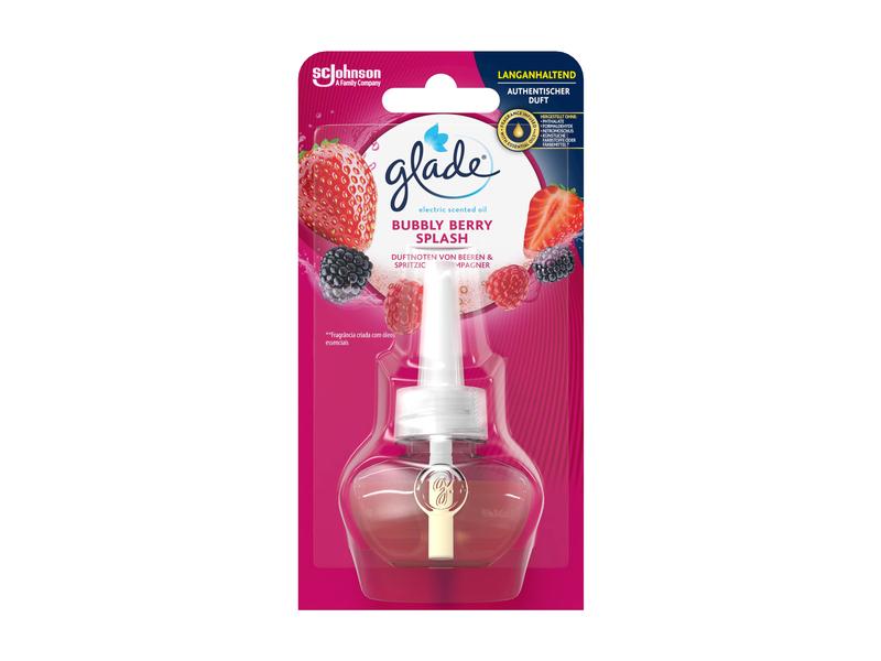 Glade Duftstecker Nachfüller Bubbly Berry Splash 20 ml Nachfüllkartusche für elektrischen Raumduft