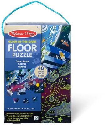 Melissa & Doug Outer Space Selvlysende Gulvpuslespill 48 Brikker