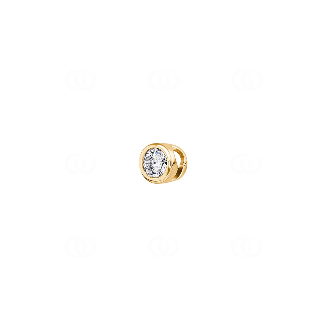 Solitär Anhänger 750/18 K Gelbgold mit Diamant 0.25ct. H/Si