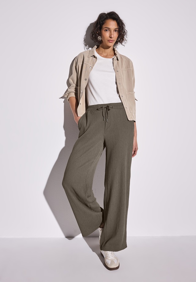 STREET ONE Stoffhose  Sommerhose mit Struktur