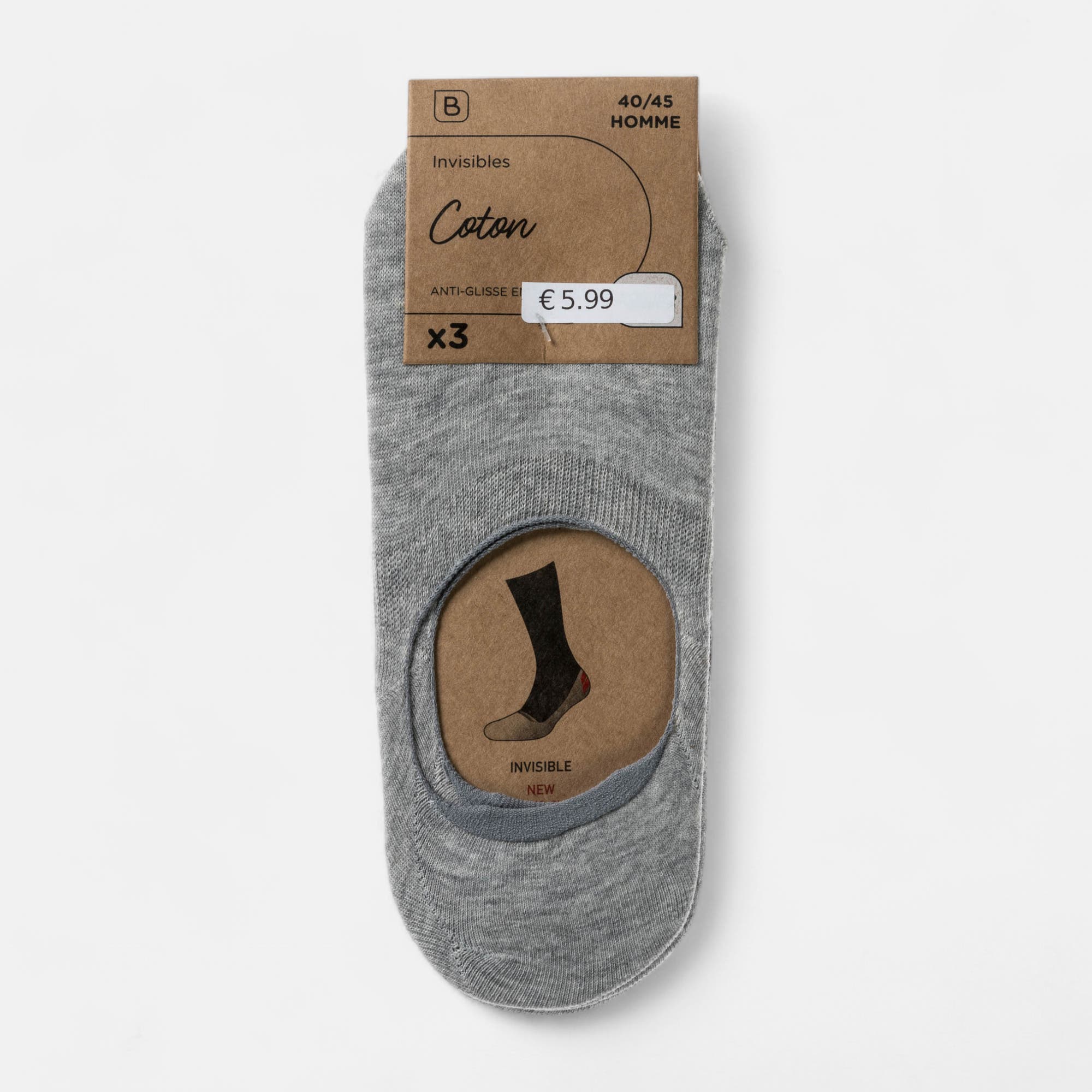 Chaussettes Homme gris