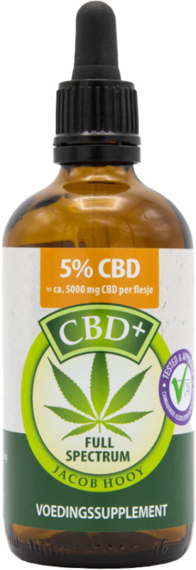 Jacob Hooy CBD+ Olie 5% 100ml