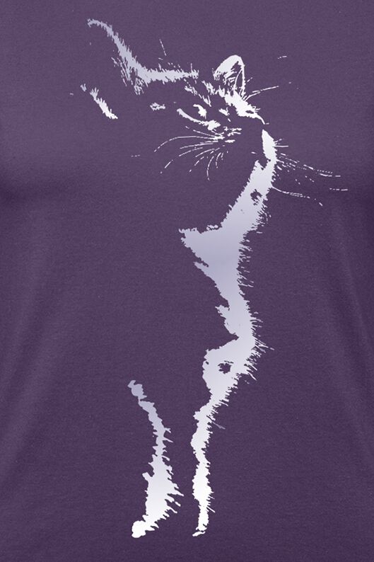 Cat Silhouette | Tierisch T-Shirt Manches courtes