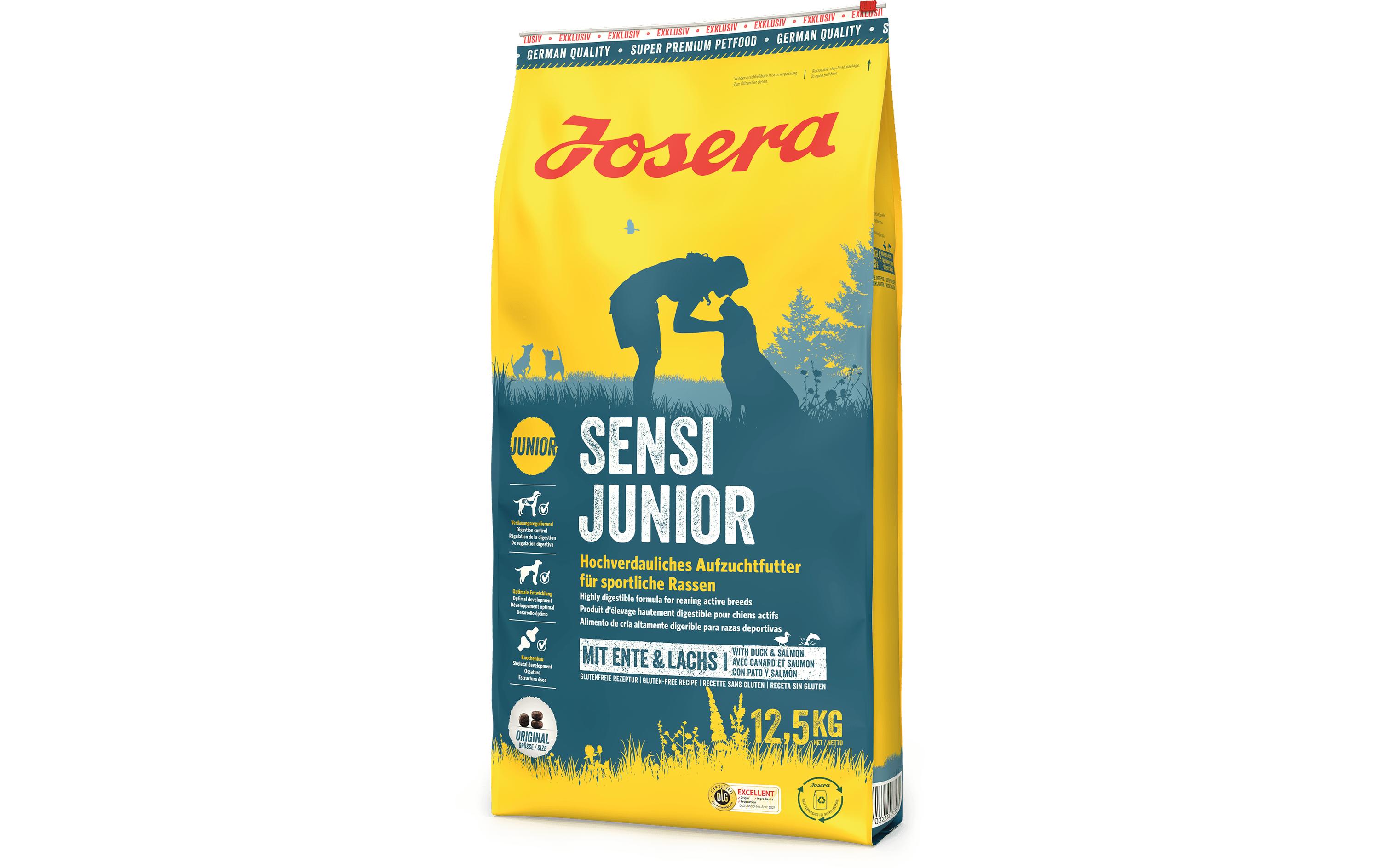 Trockenfutter SensiJunior 900 gAlleinfuttermittel für Hunde im Wachstum
